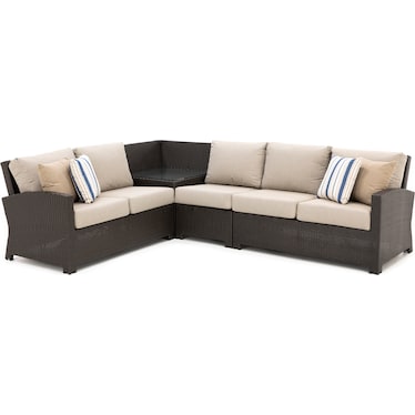 Cabo 4-pc Sectional With Toss Pillows