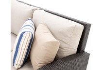 northcape international brown raf loveseat pkg  