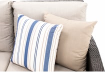 northcape international brown raf loveseat pkg  
