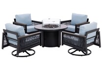 northcape international grey firepit pkg  