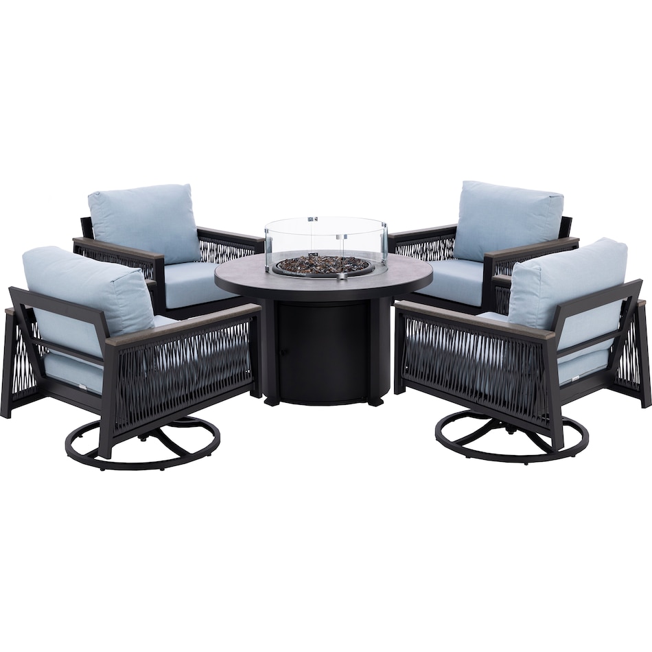northcape international grey firepit pkg  