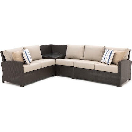 Cabo 4-pc Sectional With Toss Pillows