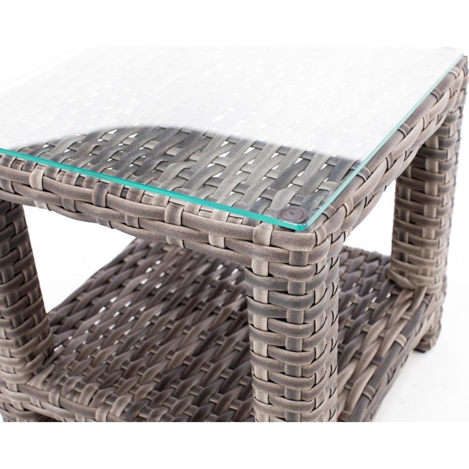 northcape brown end table pkg  