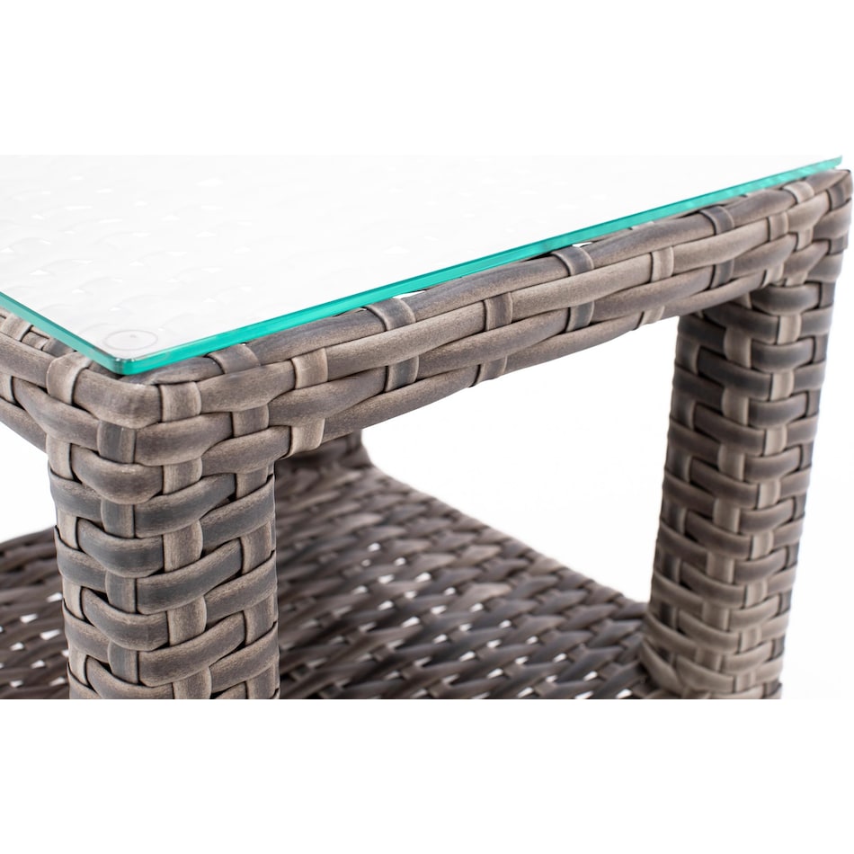 northcape brown end table pkg  