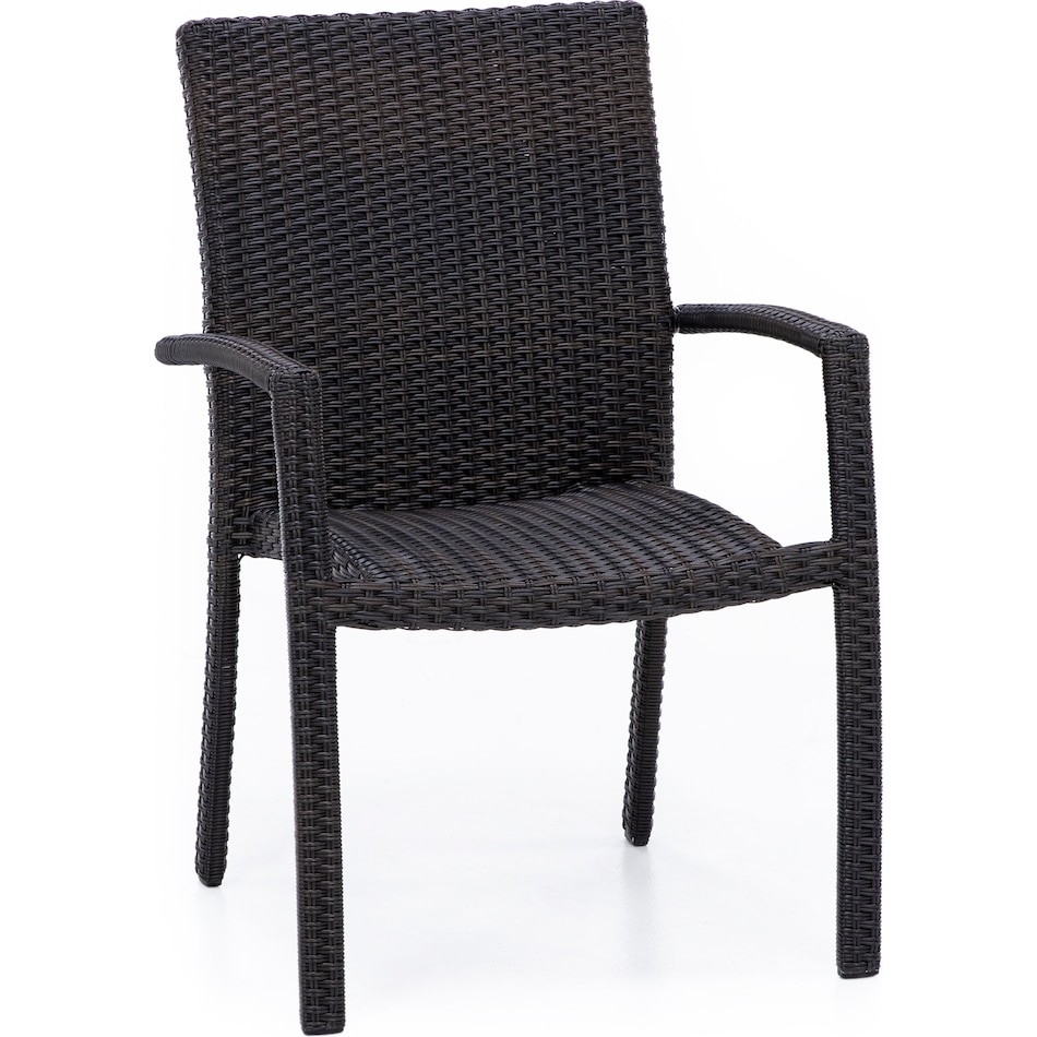 northcape brown standard height arm chair   