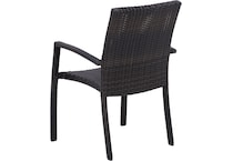 northcape brown standard height arm chair   