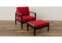 northcape canvas jockey red ottoman pkg  
