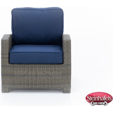Bainbridge Chair in Willow Thick with Spectrum Indigo Cushion