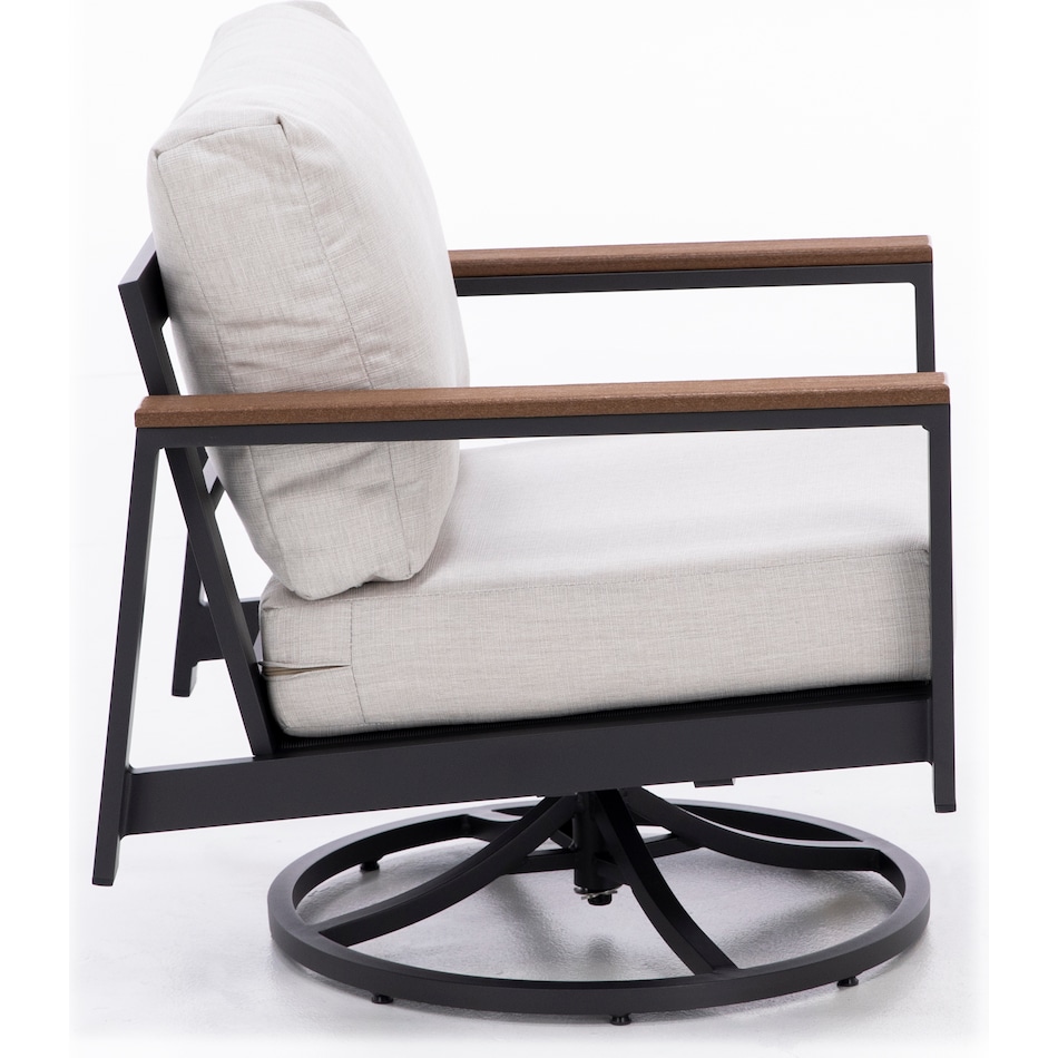 northcape dark gray antique mahogany arm     echo ash swivel pkg  