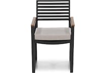 northcape dark gray antique mahogany arm   echo ash   standard height arm chair pkg  