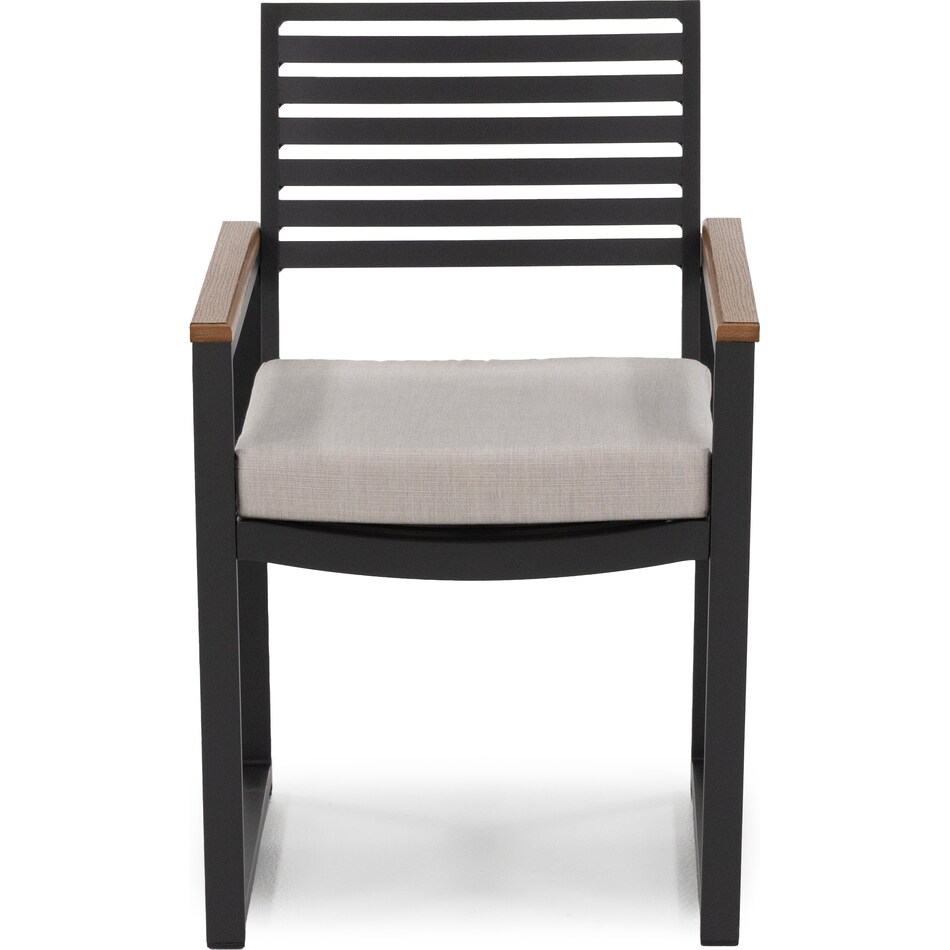 northcape dark gray antique mahogany arm   echo ash   standard height arm chair pkg  