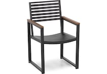 northcape dark gray antique mahogany arm   echo ash   standard height arm chair pkg  