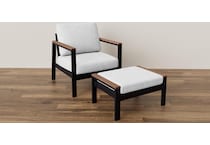 northcape grey club chair pkg  