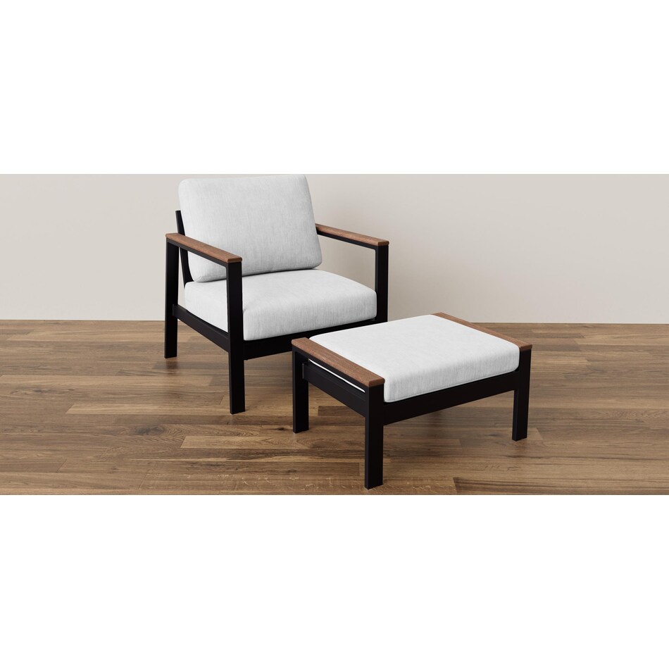 northcape grey club chair pkg  