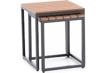 northcape grey end table   