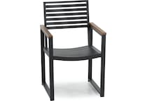 northcape grey standard height arm chair   