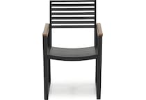 northcape grey standard height arm chair   