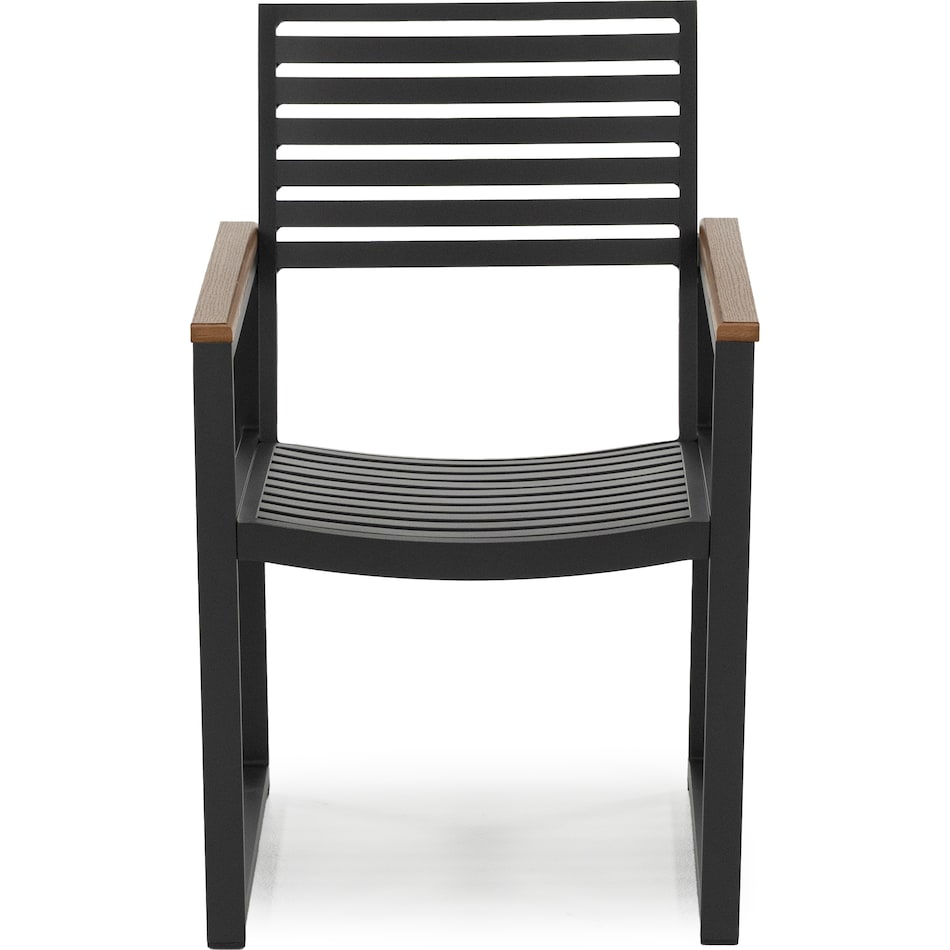 northcape grey standard height arm chair   