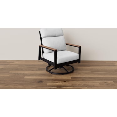 Hixon High Back Swivel Rocker