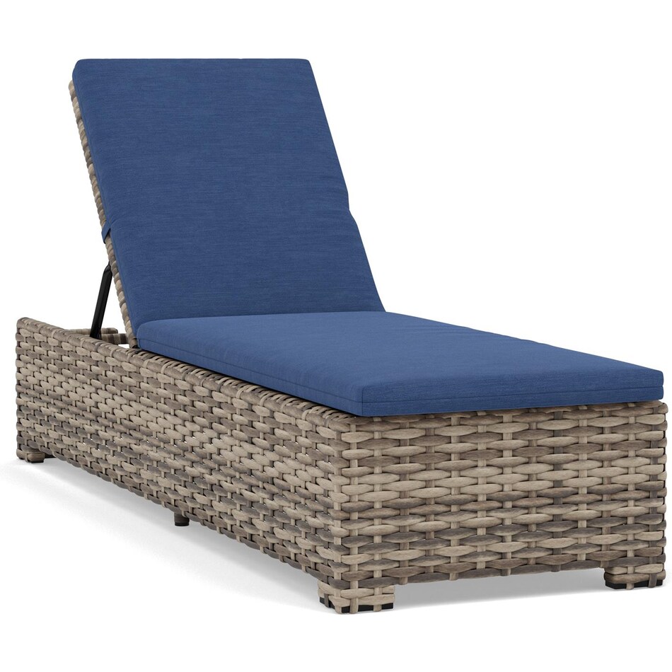 northcape spectrum indigo chaise pkg  