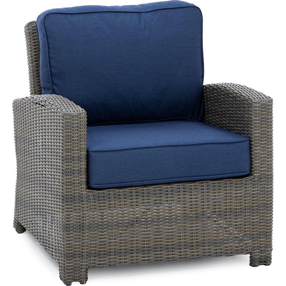 northcape spectrum indigo club chair pkg  