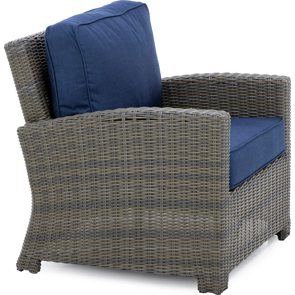 northcape spectrum indigo club chair pkg  