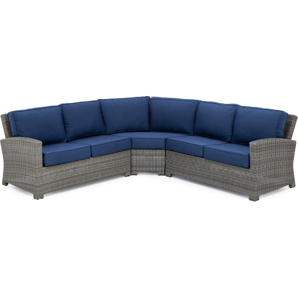 northcape spectrum indigo laf loveseat pkg  