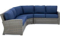 northcape spectrum indigo laf loveseat pkg  