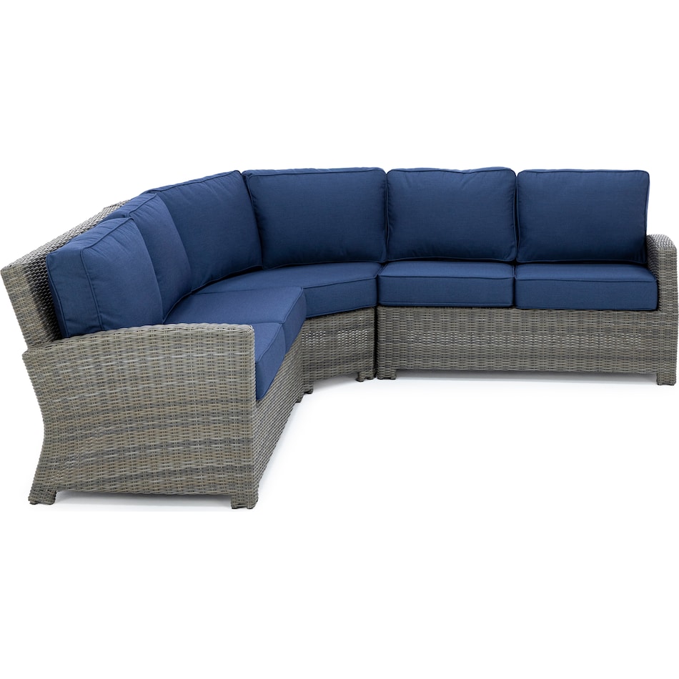 northcape spectrum indigo laf loveseat pkg  