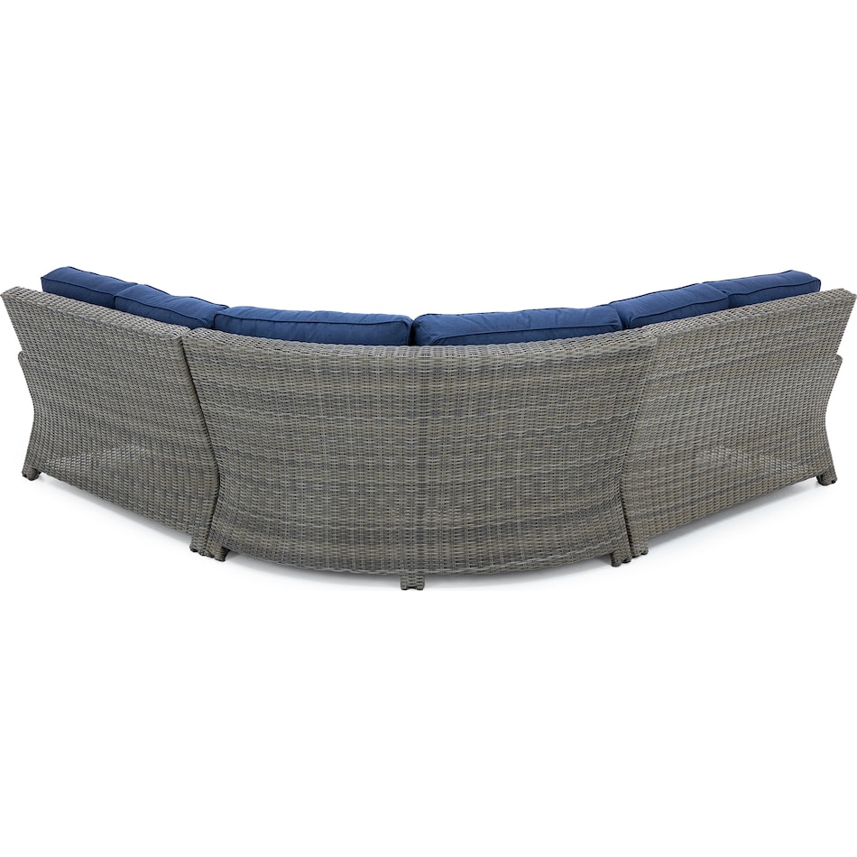 northcape spectrum indigo laf loveseat pkg  