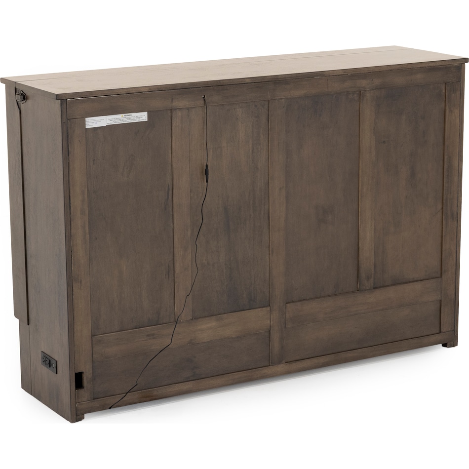 ntdy brown queen cabinet bed   