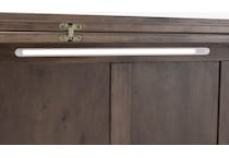 ntdy brown queen cabinet bed   