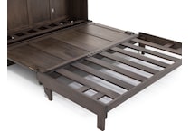 ntdy brown queen cabinet bed   
