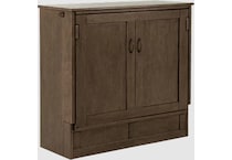 ntdy brown twin cabinet bed   