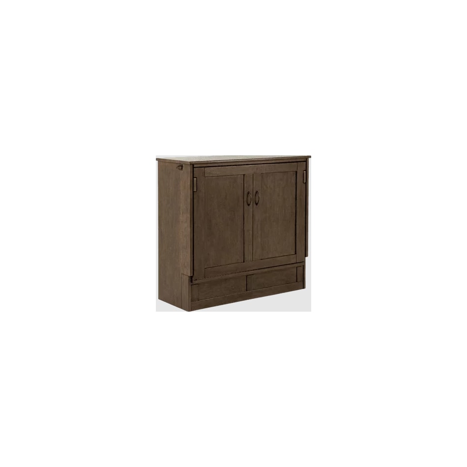 ntdy brown twin cabinet bed   