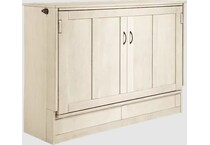 ntdy white full cabinet bed   