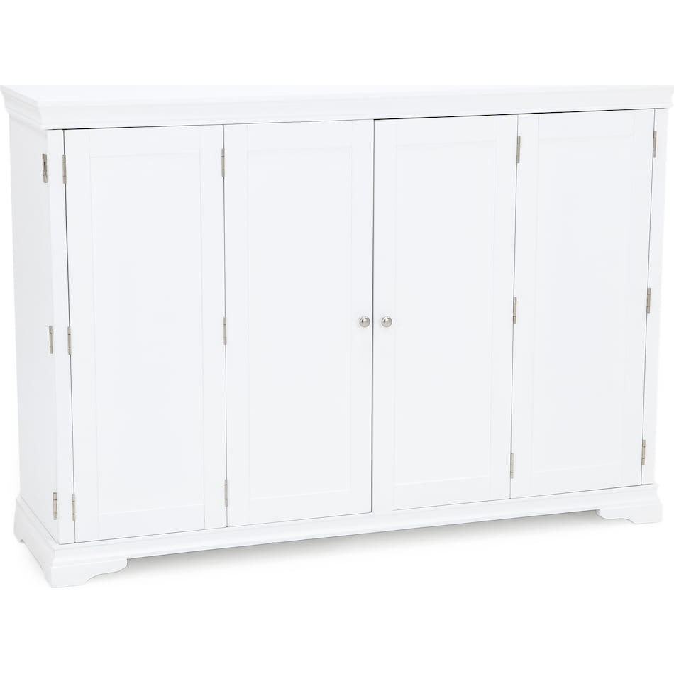 ntdy white queen cabinet bed   