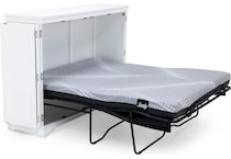 ntdy white queen cabinet bed   