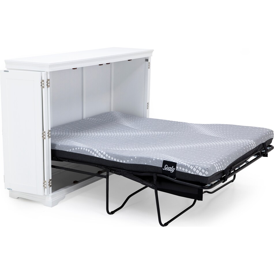 ntdy white queen cabinet bed   