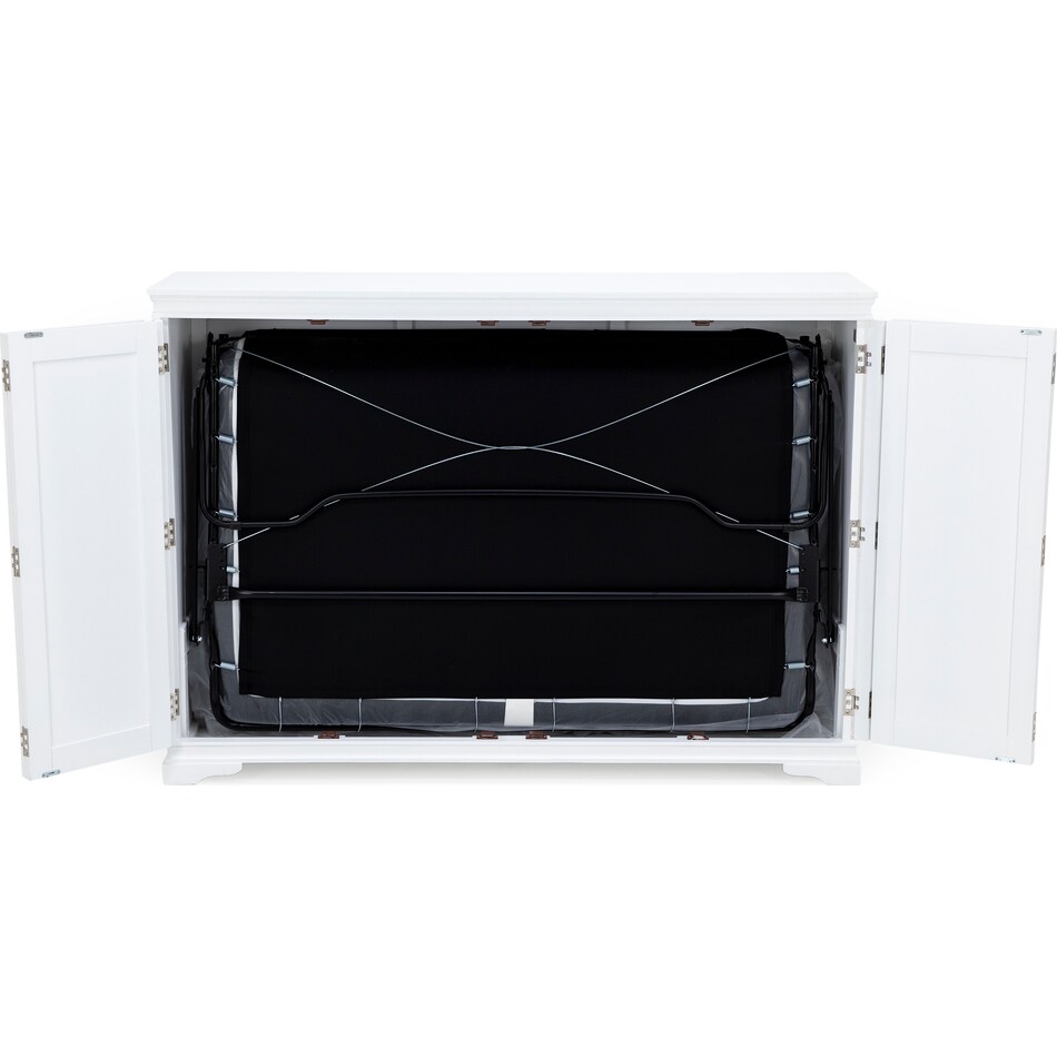 ntdy white queen cabinet bed   