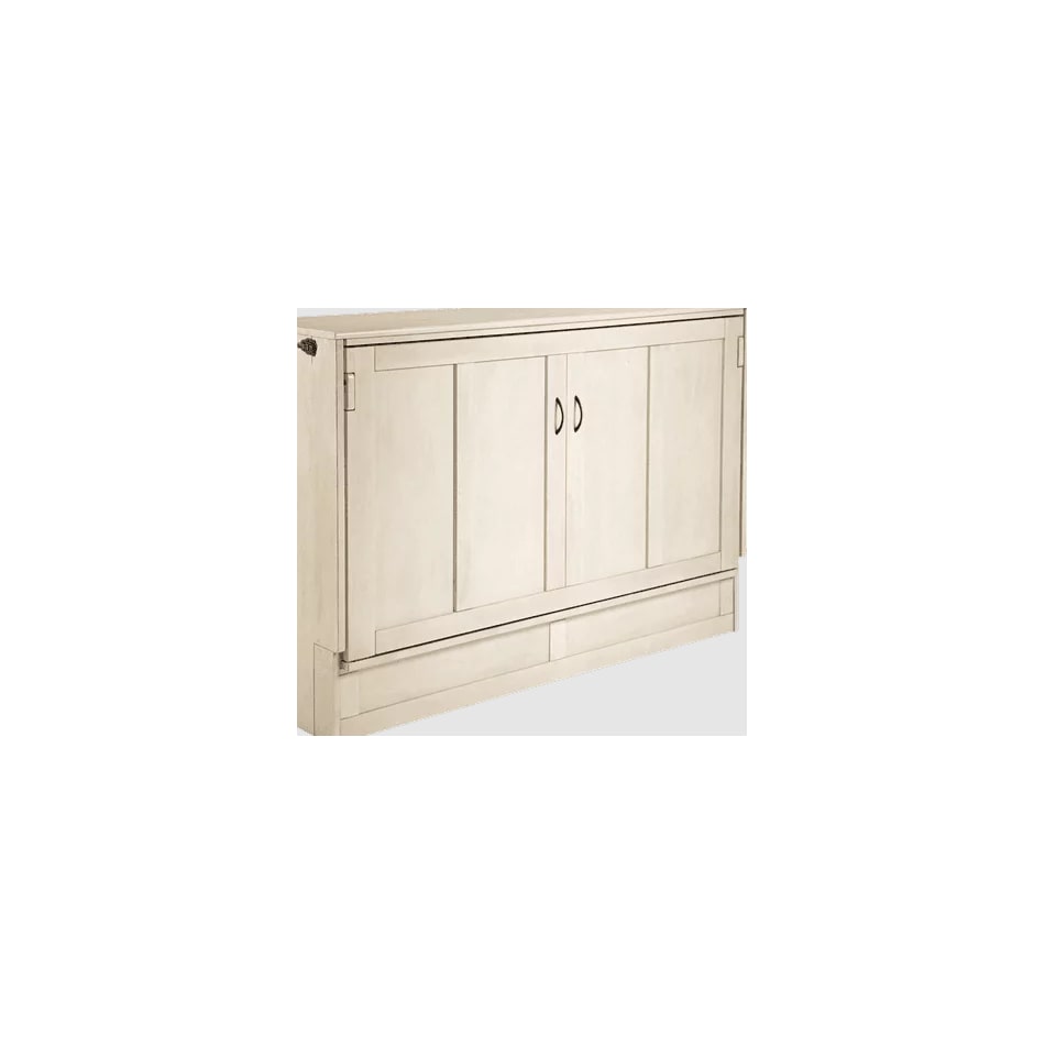 ntdy white queen cabinet bed   
