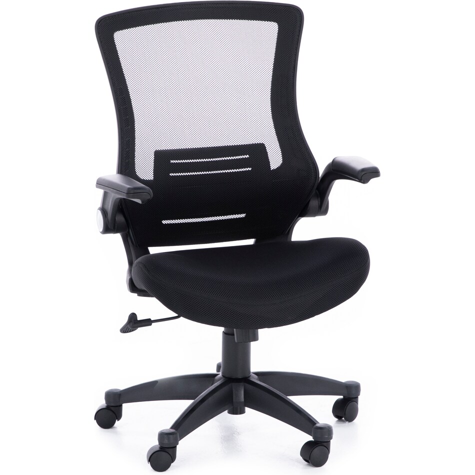 ofst black desk chair cha  