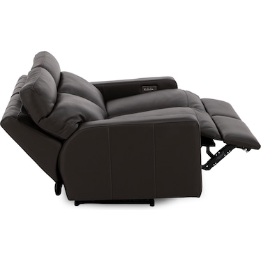 Design and Recline Lyndsey Leather Fully Loaded Reclining Loveseat