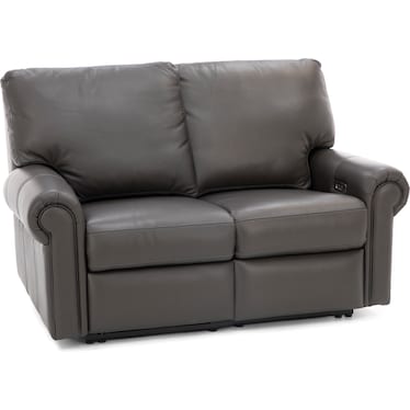 Design and Recline Fairfax Leather Power Reclining Loveseat