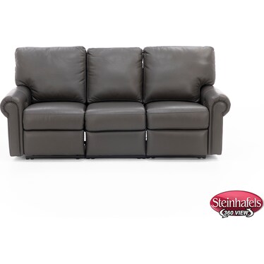 Design and Recline Fairfax Leather Power Reclining Loveseat