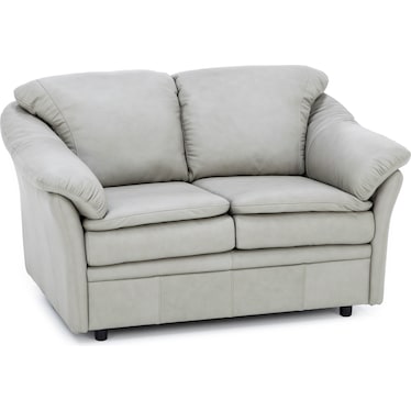 Garden District Leather Loveseat