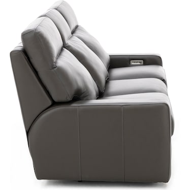 Design and Recline Lyndsey Leather Fully Loaded Reclining Sofa