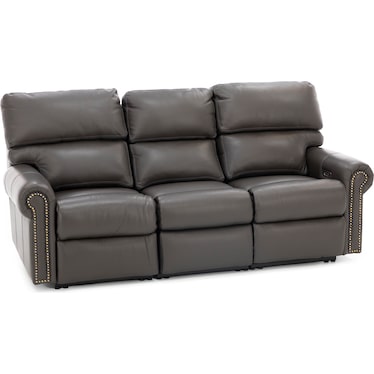Design and Recline Connor Leather Power Reclining Sofa