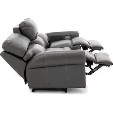 Design and Recline Connor Leather Power Reclining Sofa
