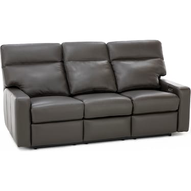Design and Recline Lyndsey 3-Pc. Leather Fully Loaded Power Reclining Sofa
